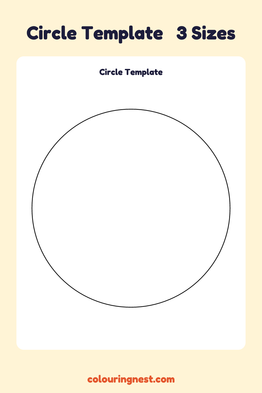Circle template: printable circle outline to cut out