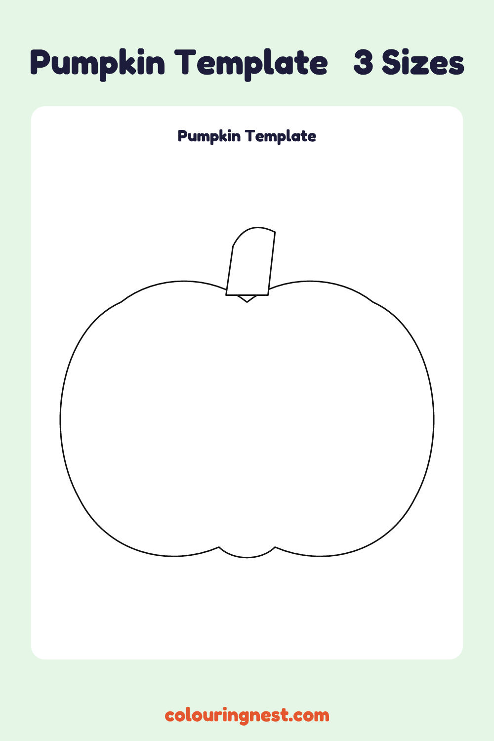 Pumpkin template: printable pumpkin outline to cut out