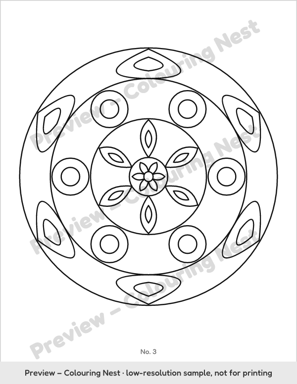 Sample design: an easy mandala
