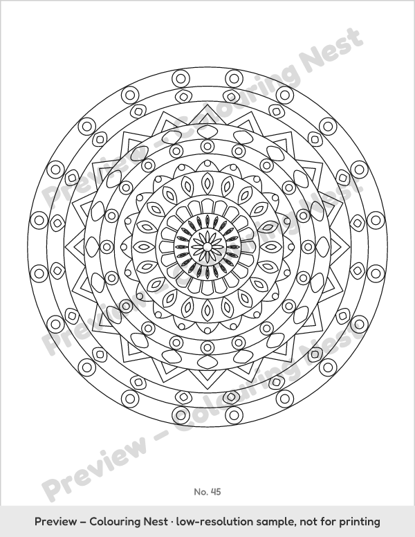 Sample design: an intricate mandala