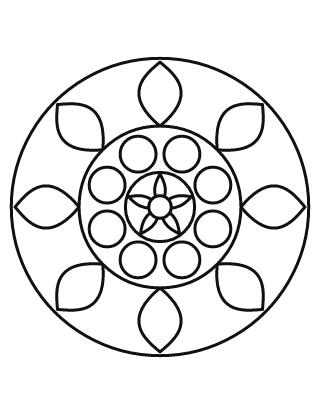 Bold and Easy Mandala #1
