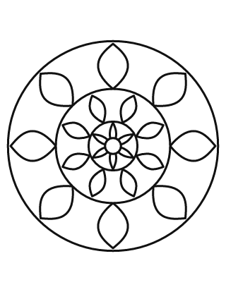 Bold and Easy Mandala #3