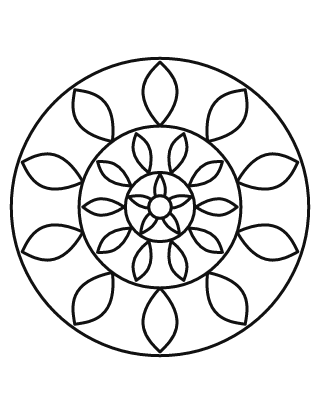 Bold and Easy Mandala #4