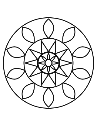 Bold and Easy Mandala #5