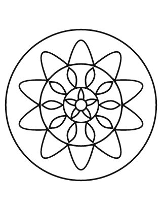 Bold and Easy Mandala #6