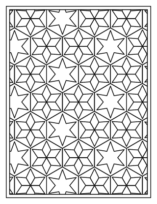Hexagon Mosaic Pattern – Easy #6