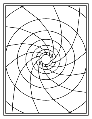Op-Art Spiral Pattern – Easy #13