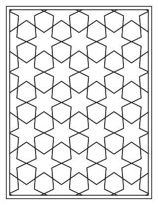 Hexagram Star Pattern – Easy #2