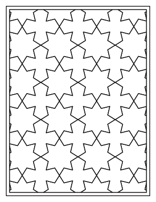 Star and Cross Pattern – Easy #1
