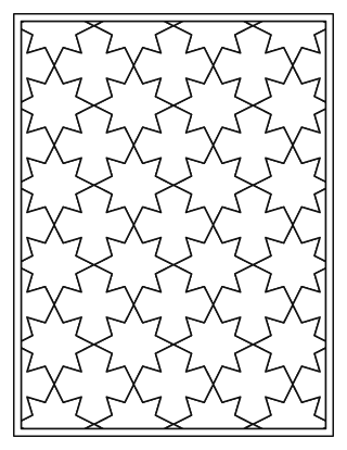 Star and Cross Pattern – Easy #16