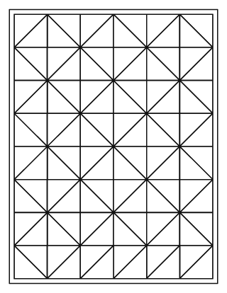 Truchet Triangle Pattern – Easy #11