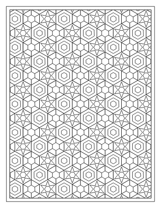 Hexagon Mosaic Pattern – Hard #11
