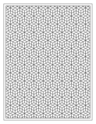 Tumbling Blocks Pattern – Hard #10