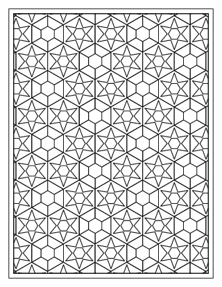 Hexagon Mosaic Pattern – Medium #1