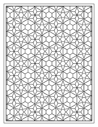 Hexagon Mosaic Pattern – Medium #16