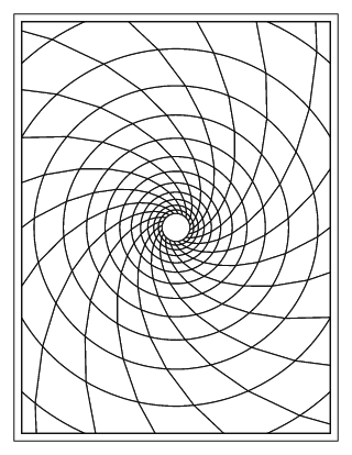 Op-Art Spiral Pattern – Medium #8