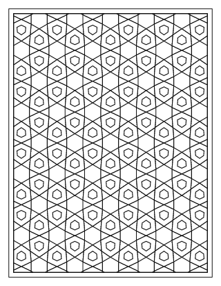 Hexagram Star Pattern – Medium #12