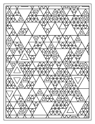 Triangle Tessellation Pattern – Medium #17