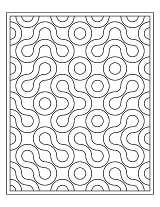 Truchet Ribbon Pattern – Medium #5