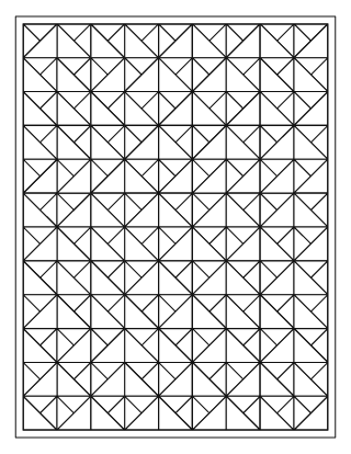 Truchet Triangle Pattern – Medium #6