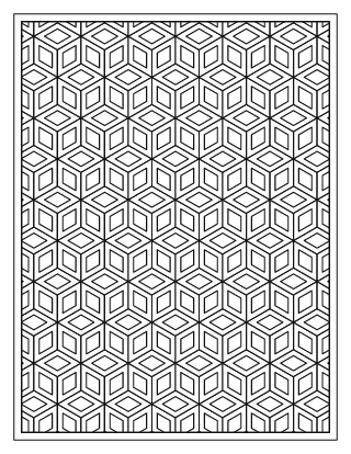 Tumbling Blocks Pattern – Medium #15