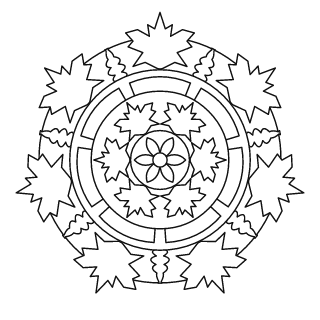 Autumn Leaf Mandala #1