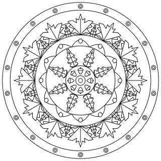 Autumn Leaf Mandala #3