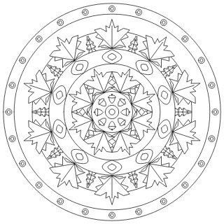 Autumn Leaf Mandala #5
