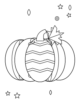 Pumpkin Coloring Page #2
