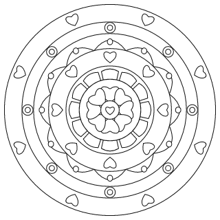 Medium Heart Mandala #1