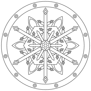 Medium Snowflake Mandala #3