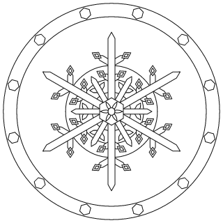 Medium Snowflake Mandala #4