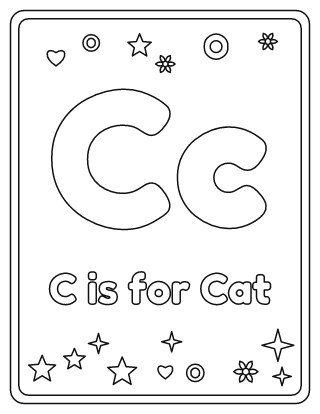 Letter C Coloring Page