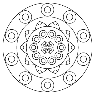 Easy Mandala #58