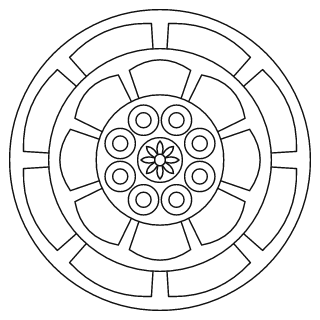 Easy Mandala #73