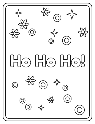 Ho Ho Ho! Coloring Page