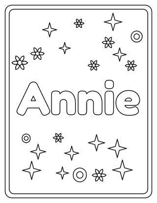 Annie Name Coloring Page