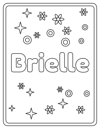Brielle Name Coloring Page