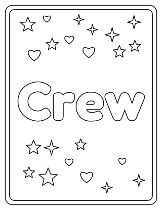 Crew Name Coloring Page