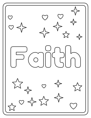 Faith Name Coloring Page