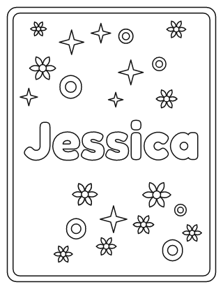 Jessica Name Coloring Page