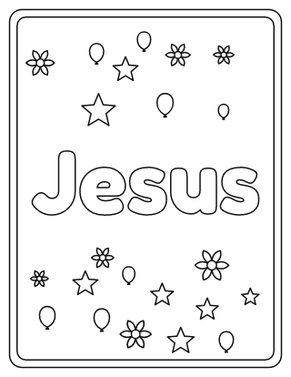 Jesus Name Coloring Page