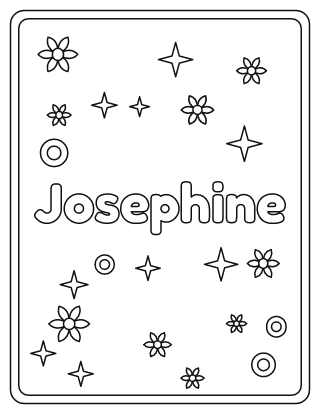 Josephine Name Coloring Page