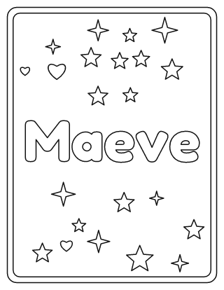 Maeve Name Coloring Page