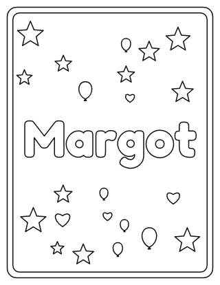 Margot Name Coloring Page