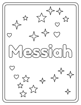 Messiah Name Coloring Page