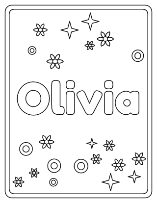 Olivia Name Coloring Page