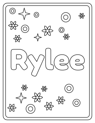 Rylee Name Coloring Page