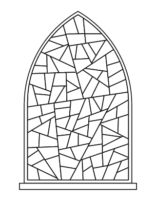 Detailed Gothic Window Stained Glass #2